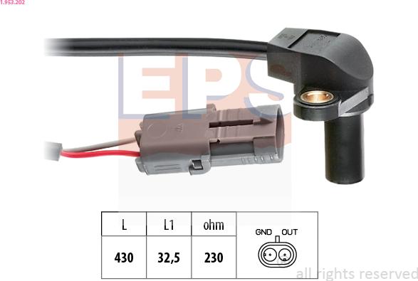 EPS 1.953.202 - Generatore di impulsi, Albero a gomiti www.autoricambi360.it