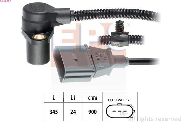EPS 1.953.287 - Generatore di impulsi, Albero a gomiti www.autoricambi360.it