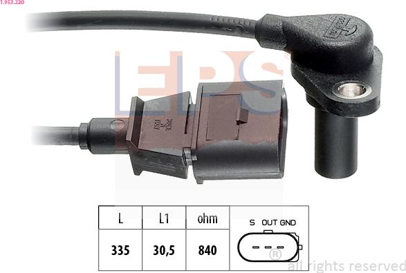 EPS 1.953.220 - Generatore di impulsi, Albero a gomiti www.autoricambi360.it