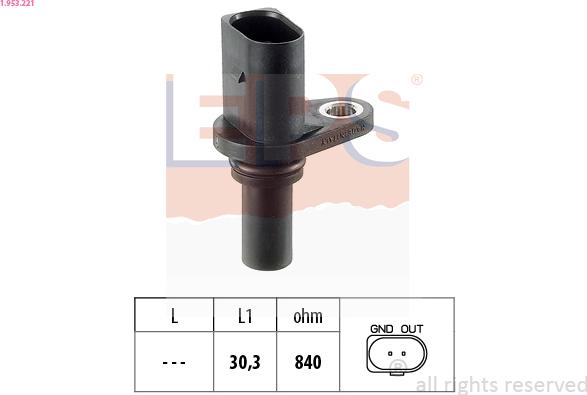 EPS 1.953.221 - Sensore n° giri, Cambio automatico www.autoricambi360.it