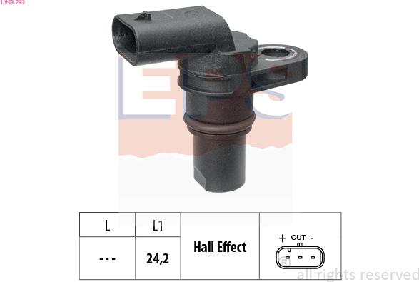 EPS 1.953.793 - Sensore, Posizione albero a camme www.autoricambi360.it