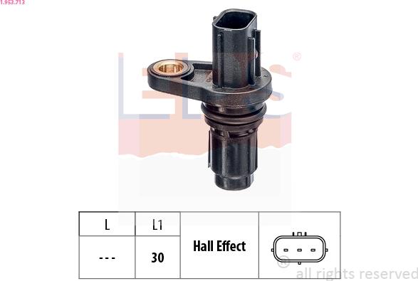 EPS 1.953.713 - Sensore, Posizione albero a camme www.autoricambi360.it