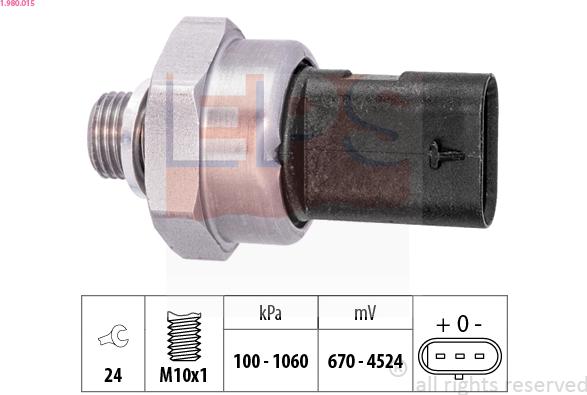 EPS 1.980.015 - Sensore, Pressione olio www.autoricambi360.it