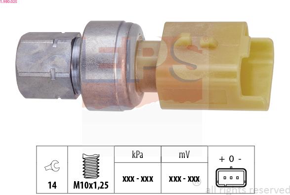 EPS 1.980.025 - Interruttore a pressione, Climatizzatore www.autoricambi360.it