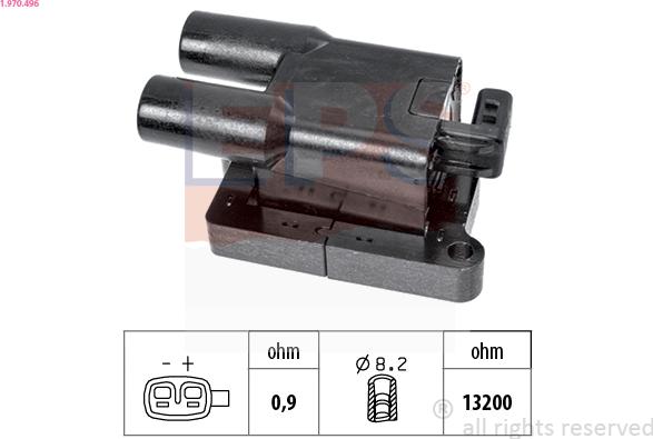 EPS 1.970.496 - Bobina d'accensione www.autoricambi360.it