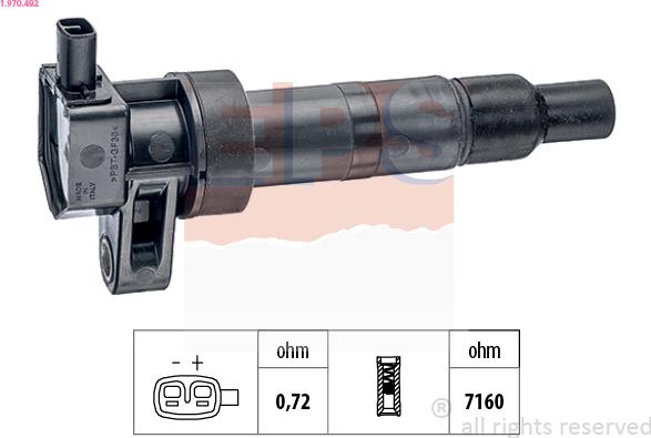 EPS 1.970.492 - Bobina d'accensione www.autoricambi360.it