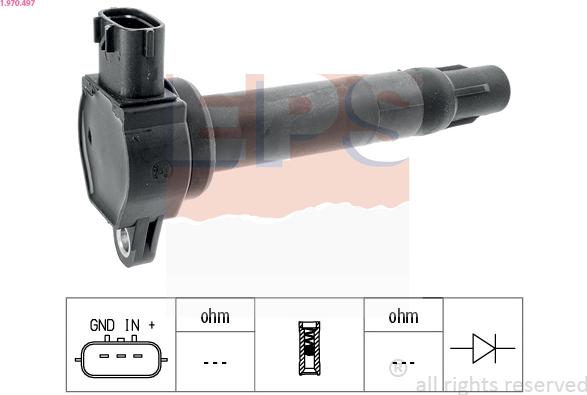 EPS 1.970.497 - Bobina d'accensione www.autoricambi360.it