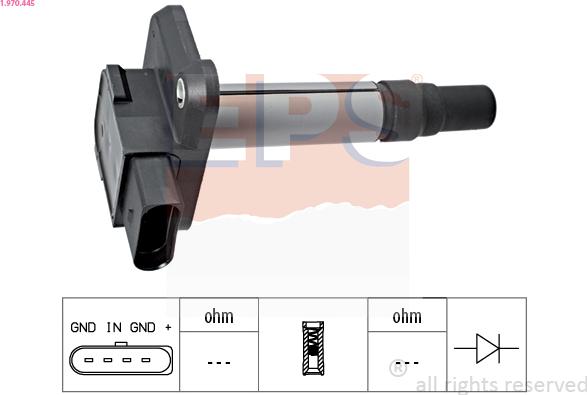 EPS 1.970.445 - Bobina d'accensione www.autoricambi360.it