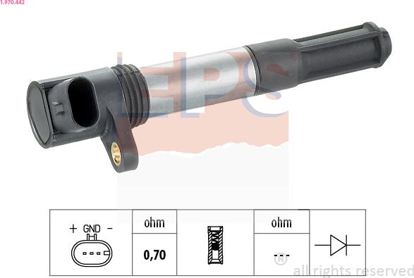 EPS 1.970.442 - Bobina d'accensione www.autoricambi360.it