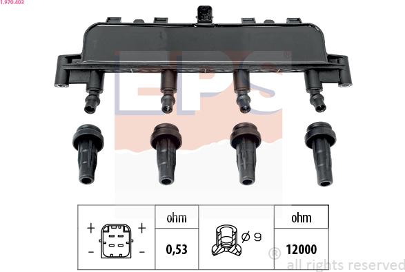 EPS 1.970.403 - Bobina d'accensione www.autoricambi360.it