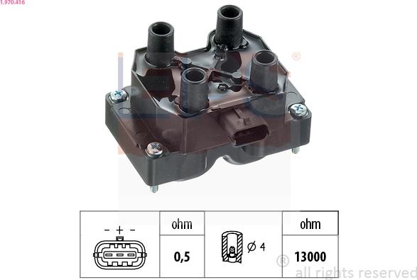 EPS 1.970.416 - Bobina d'accensione www.autoricambi360.it