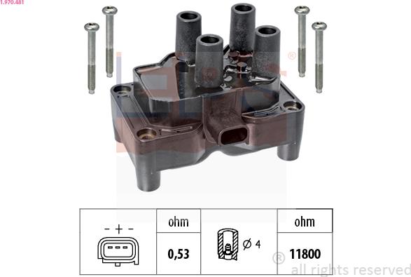 EPS 1.970.481 - Bobina d'accensione www.autoricambi360.it