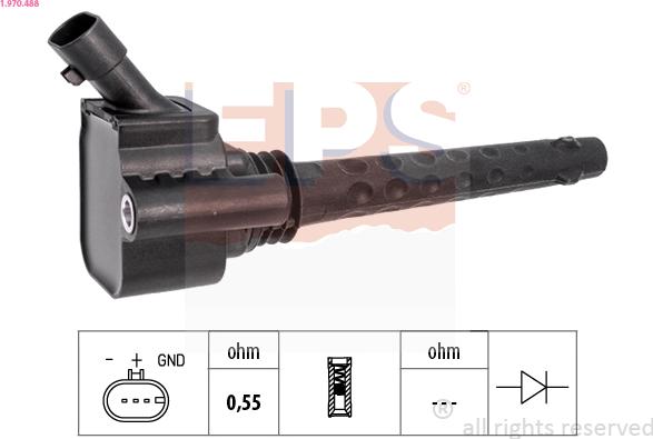 EPS 1.970.488 - Bobina d'accensione www.autoricambi360.it