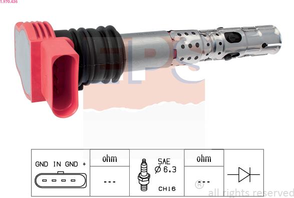 EPS 1.970.436 - Bobina d'accensione www.autoricambi360.it