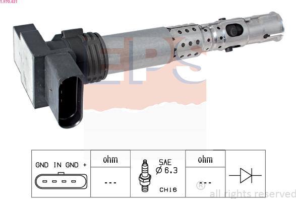 EPS 1.970.431 - Bobina d'accensione www.autoricambi360.it