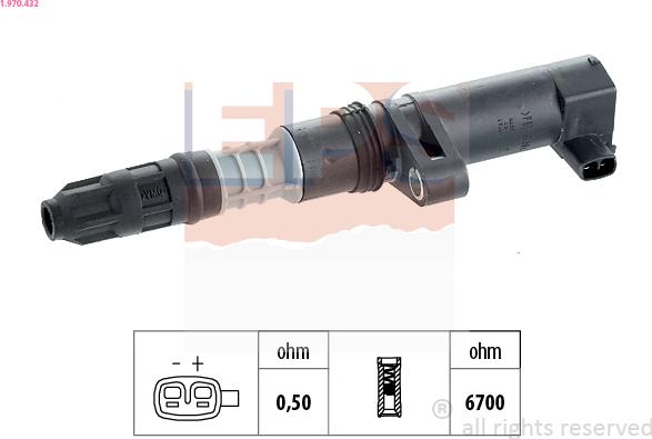 EPS 1.970.432 - Bobina d'accensione www.autoricambi360.it
