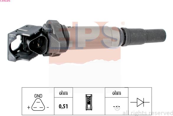 EPS 1.970.475 - Bobina d'accensione www.autoricambi360.it