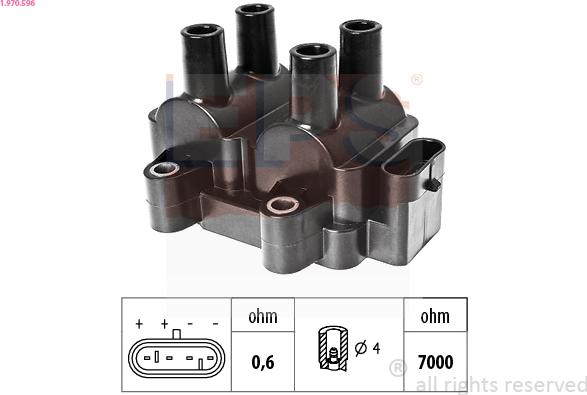 EPS 1.970.596 - Bobina d'accensione www.autoricambi360.it