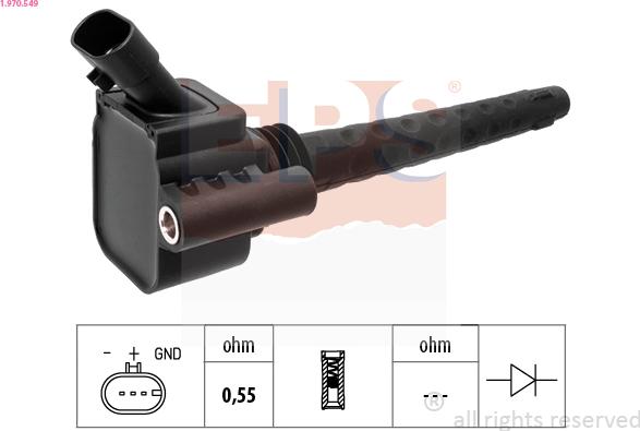 EPS 1.970.549 - Bobina d'accensione www.autoricambi360.it