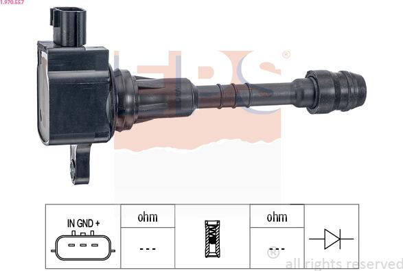 EPS 1.970.557 - Bobina d'accensione www.autoricambi360.it