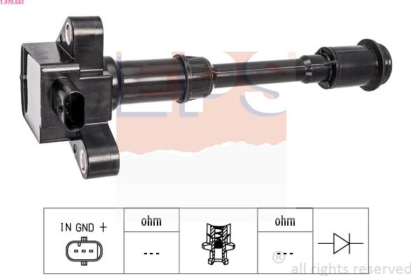 EPS 1.970.561 - Bobina d'accensione www.autoricambi360.it