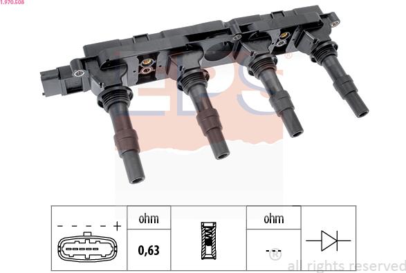 EPS 1.970.508 - Bobina d'accensione www.autoricambi360.it