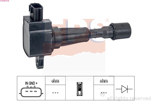 EPS 1.970.514 - Bobina d'accensione www.autoricambi360.it