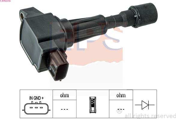 EPS 1.970.516 - Bobina d'accensione www.autoricambi360.it