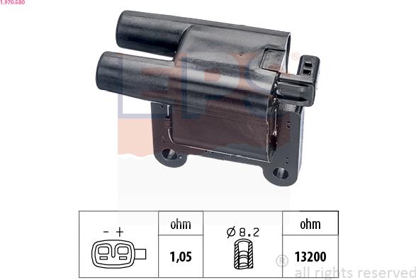 EPS 1.970.580 - Bobina d'accensione www.autoricambi360.it
