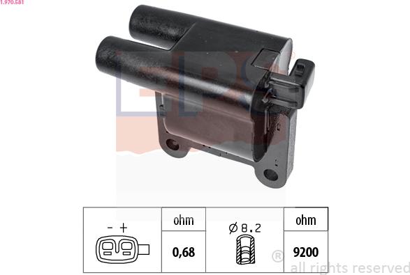 EPS 1.970.581 - Bobina d'accensione www.autoricambi360.it