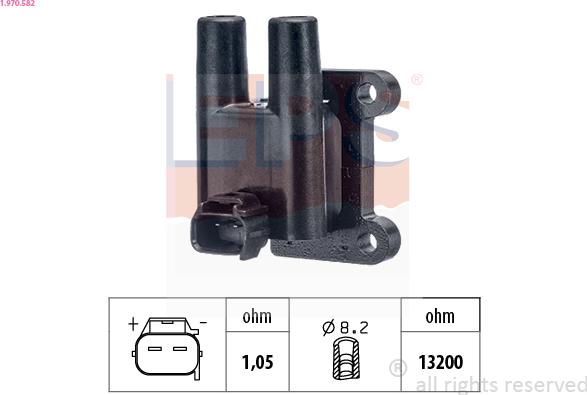 EPS 1.970.582 - Bobina d'accensione www.autoricambi360.it