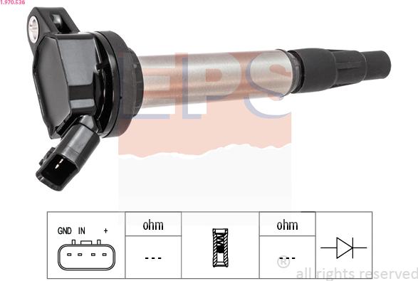 EPS 1.970.536 - Bobina d'accensione www.autoricambi360.it