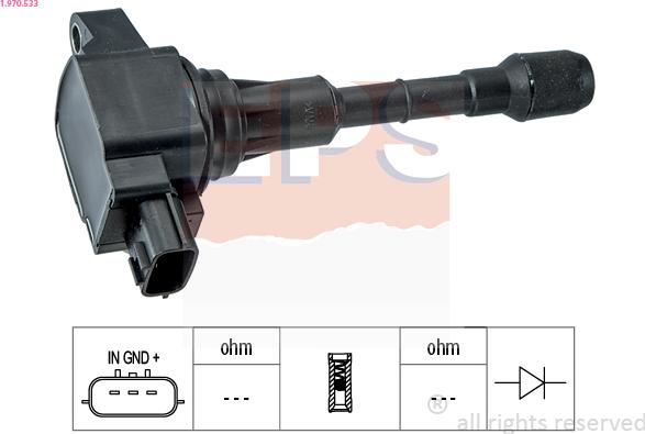 EPS 1.970.533 - Bobina d'accensione www.autoricambi360.it