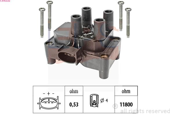 EPS 1.970.532 - Bobina d'accensione www.autoricambi360.it