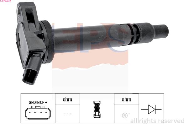 EPS 1.970.537 - Bobina d'accensione www.autoricambi360.it