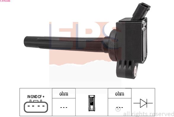 EPS 1.970.645 - Bobina d'accensione www.autoricambi360.it