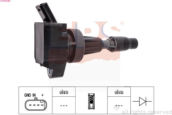 EPS 1.970.646 - Bobina d'accensione www.autoricambi360.it