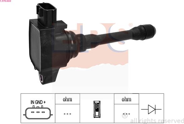 EPS 1.970.650 - Bobina d'accensione www.autoricambi360.it
