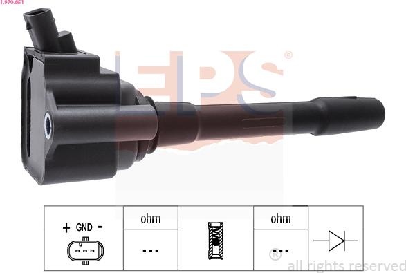 EPS 1.970.651 - Bobina d'accensione www.autoricambi360.it