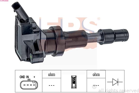 EPS 1.970.658 - Bobina d'accensione www.autoricambi360.it