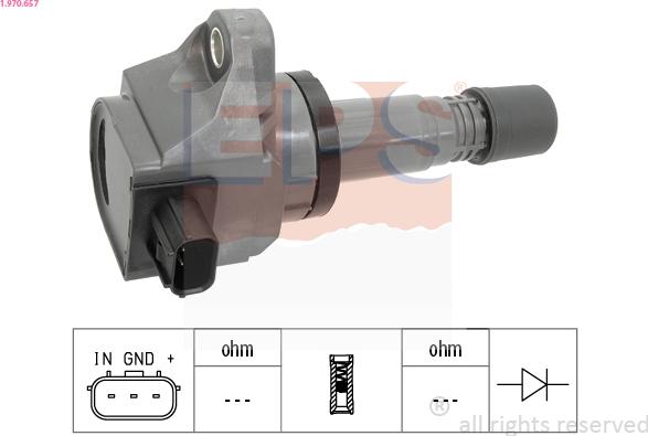 EPS 1.970.657 - Bobina d'accensione www.autoricambi360.it