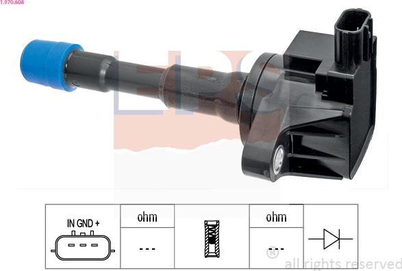 EPS 1.970.608 - Bobina d'accensione www.autoricambi360.it
