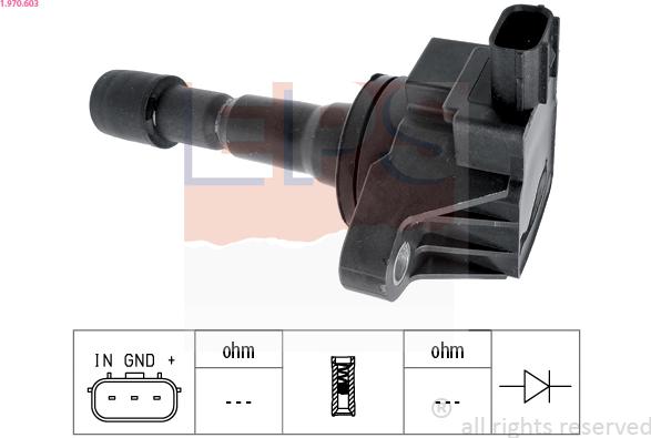 EPS 1.970.603 - Bobina d'accensione www.autoricambi360.it