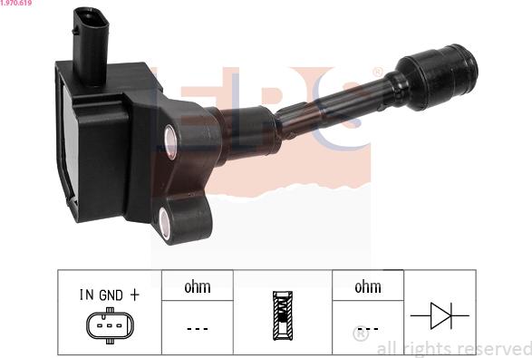 EPS 1.970.619 - Bobina d'accensione www.autoricambi360.it