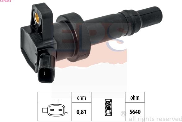 EPS 1.970.614 - Bobina d'accensione www.autoricambi360.it