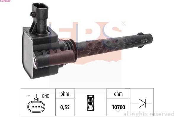 EPS 1.970.610 - Bobina d'accensione www.autoricambi360.it