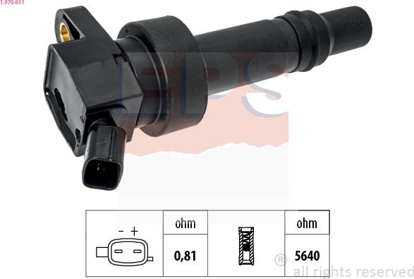 EPS 1.970.611 - Bobina d'accensione www.autoricambi360.it