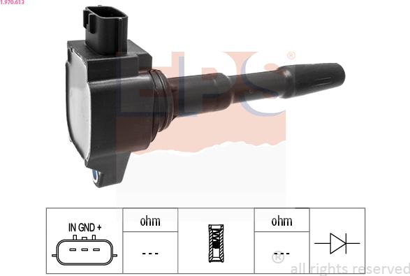 EPS 1.970.613 - Bobina d'accensione www.autoricambi360.it