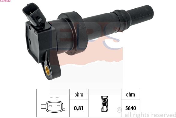 EPS 1.970.612 - Bobina d'accensione www.autoricambi360.it