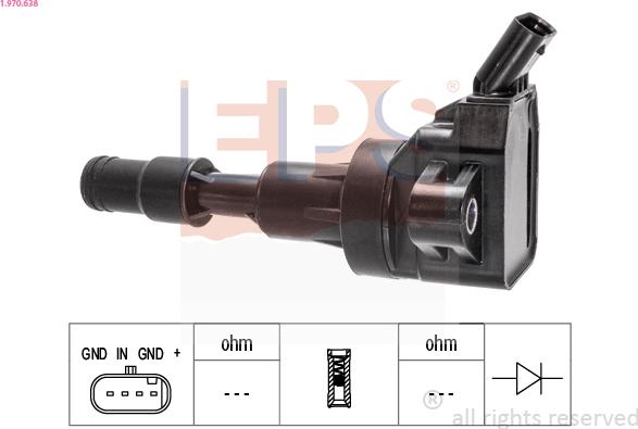 EPS 1.970.638 - Bobina d'accensione www.autoricambi360.it